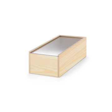 BOXIE CLEAR M. Cutie de lemn - Natural inchis