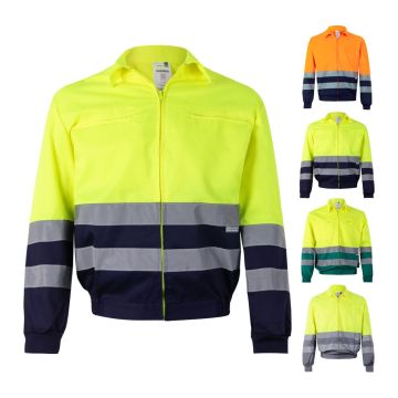 VL NEPTUNE. Jachetă twill bicolor (210g/m²) din poliester (80%) și bumbac (20%)