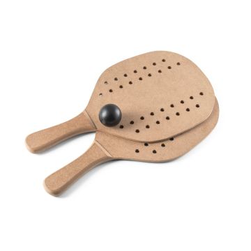 TAPIA. Rachete de plajă din MDF - Natural inchis
