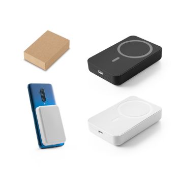 AMPERE 10. Power bank magnetic de 10'000 mAh cu încărcător wireless ultrarapid de 15W în ABS 100% reciclat (100% rABS)