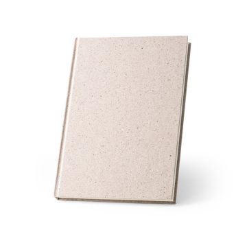 ORGANIC RIGID. Blocnotes A5 cu copertă dură realizată din materie organică de elefant (80%) - Natural deschis