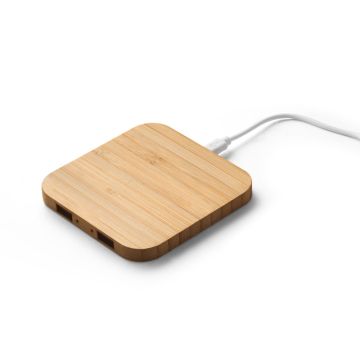 DALTON. Încărcător wireless super rapid 15W din bambus - Natural