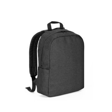 GIJON. Rucsac pentru laptop din poliester reciclat de înaltă densitate 600D și căptușeală din poliester reciclat 210D - Gri inchis - 16 L