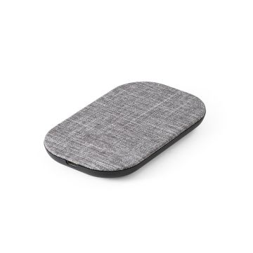 RENEWAL CHARGER. Încărcător wireless super rapid de 15W în PET reciclat (100% rPET) - Gri