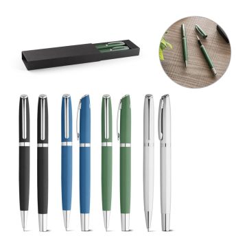 RE-LANDO-SET. Set de pix și roller cu corpul din aluminiu reciclat (100% rAL)