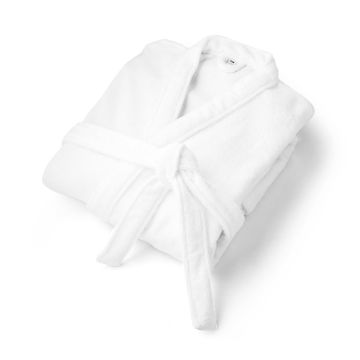RUFFALO. Halat de baie (350 g/m²) din bumbac (82%) și bumbac reciclat (18%) - Alb