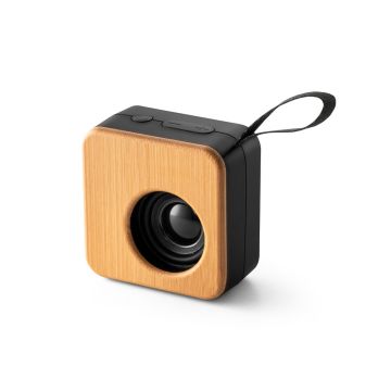 MAYER. Difuzor portabil de 3W cu autonomie de 4h în bambus și ABS reciclat (100% rABS) - Negru