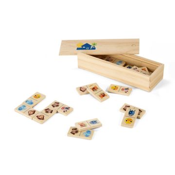 DOMIN. Joc de domino din lemn - Natural deschis