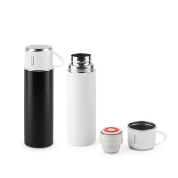 COMANECI. Sticlă din oțel inoxidabil cu perete dublu (90% reciclat) cu finisaj mat 490 mL