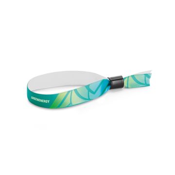 MENDOZA. Brățară Lanyard din poliester - Alb