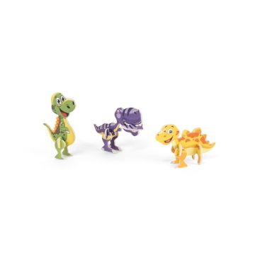 DINOSAURUS. Puzzle 3D din hârtie și EVA în formă de dinozaur - Natural