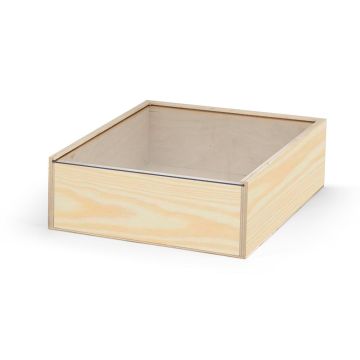 BOXIE CLEAR L. Cutie de lemn - Natural inchis