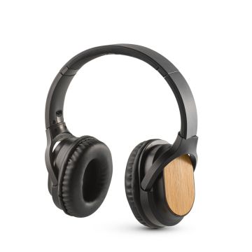 GOULD. Căști wireless pliabile cu 5h de autonomie în bambus și ABS - Negru