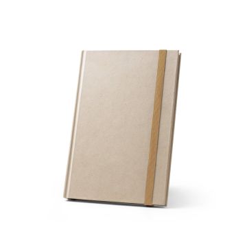 DICKINSON. Caiet A5 cu copertă tare din hârtie din trestie de zahăr (80% trestie de zahăr) cu pagini liniate - Natural