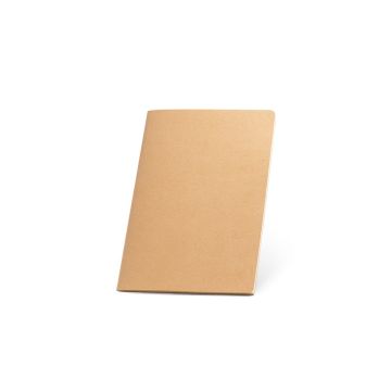 ALCOTT A5. Notepad A5 cu coperta de carton (250 g/m²) și pagini simple - Natural