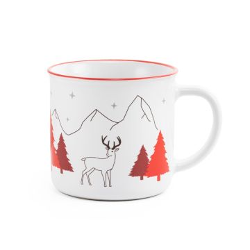 VERNON X. Cană ceramică - Roșu - 420 mL