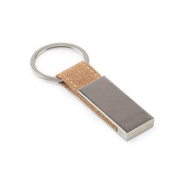 GOSLING. Set format dintr-un suport pentru carduri și un suport pentru chei, ambele din metal și plută - Natural