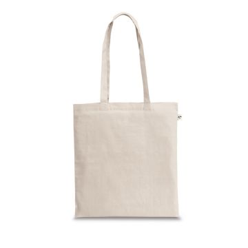 SVANETI. Sacoșă realizată din bumbac reciclat (70%) și poliester (30% rPET) (150 g/m²) - Natural deschis