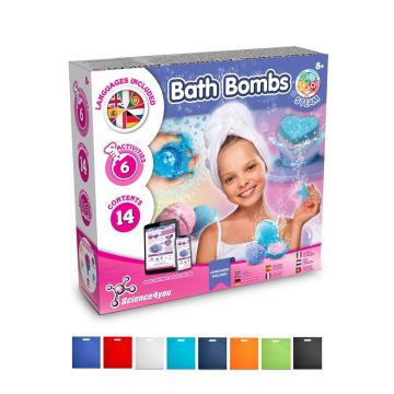 Bath Bombs Kit IV. Joc educațional furnizat cu o pungă cadou nețesută (80 g/m²)