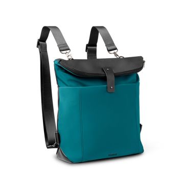 ROVER BACKPACK II. Rucsac din material textil și PU - Albastru petrol