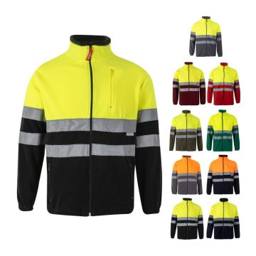 VL EROS. Jachetă fleece în două tonuri (280g/m²), din poliester (100%)