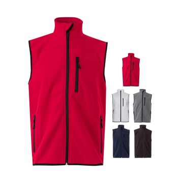 VL VARUNA. Vestă Soft Shell (280g/m²), cu căptușeală polară, din poliester (94%) și elastan (6%)