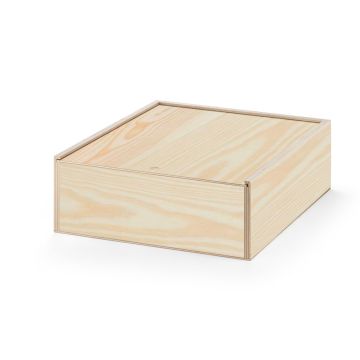 BOXIE WOOD L. Cutie de lemn - Natural inchis