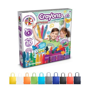 Crayon Factory Kit II. Joc educațional furnizat cu o pungă de cadou pliabilă 190T