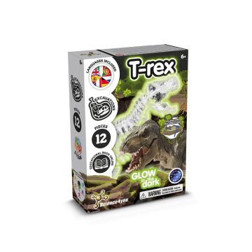 Fossil Excavation Kit II. Joc educațional furnizat cu o pungă cadou din hârtie kraft (90 g/m²), fabricat din material certificat FSC™ și alte materiale controlate - Alb
