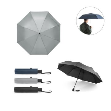 CIMONE. Umbrelă pliabilă din poliester reciclat (100% rPET) 190T pongee cu deschidere automată