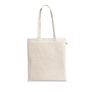 GIZA. Sacoșă 100% bumbac reciclat (140 g/m²) - Natural deschis