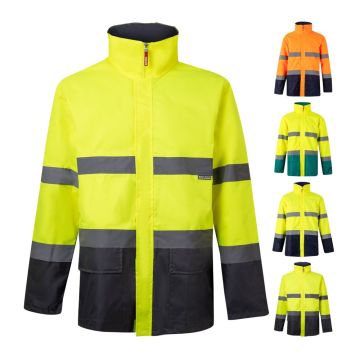 VL THEMIS. Parka bicoloră (190g/m²), din poliester (100%), cu strat PU