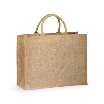 SHANTI. Sacosa de iută (360 g/m²) - Natural