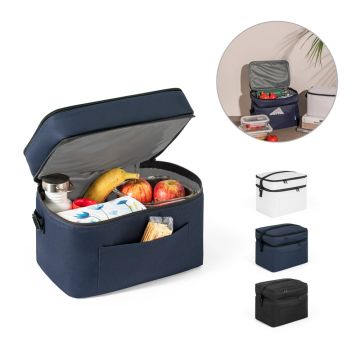 CANCUN LARGE. Geantă termică din poliester 600D, reciclat, cu curea reglabilă 14 L