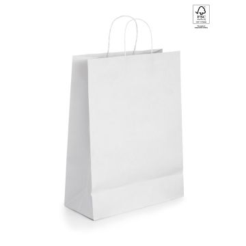 CABAZON. Punga de hârtie kraft (90 g/m²) - Alb