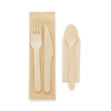 SUYA. Set de tacâmuri din lemn - Natural