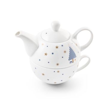 CHAMOMILE. Set de ceai - Alb - 430 mL, 220mL