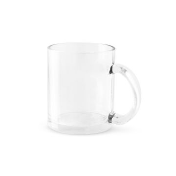 CARMO. Cană din sticlă pentru sublimare 350 mL - Transparent - 350 mL