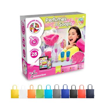 Perfume & Soap Factory Kit V. Joc educațional furnizat cu o pungă de cadou pliabilă 190T