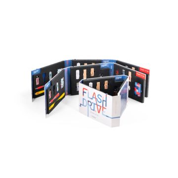 FLASH DRIVE SHOWCASE. Mostrar personalizat pentru USB-uri - Asortat