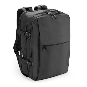 DALLAS. Rucsac de călătorie din poliester 600D reciclat de înaltă densitate pentru laptop de 17.3” - Negru - 29 L