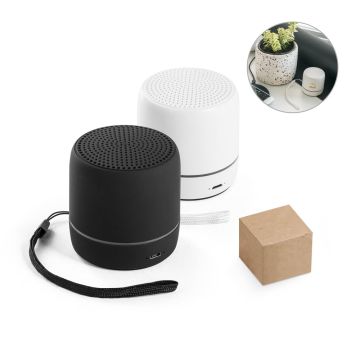 TURING. Difuzor portabil de 3W cu 4 ore de autonomie a bateriei pe ABS reciclat (100% rABS)