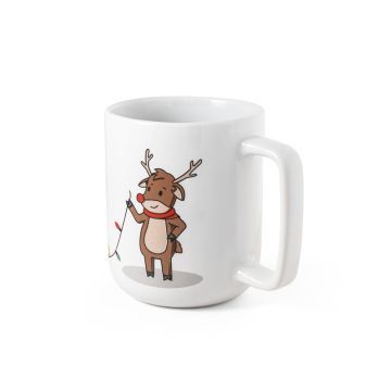 REINDEER. Cană cu design de Crăciun 330 ml - Alb - 330 ml