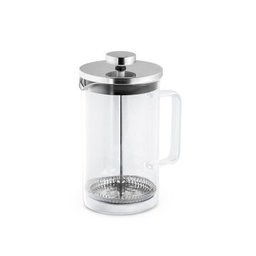 JENSON. Cafetieră din sticlă 600 mL - Argintiu - 600 mL
