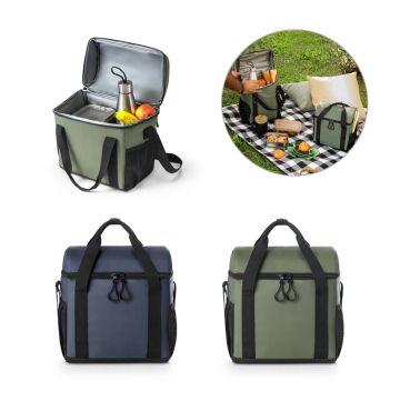 ROMA M. Geantă frigorifică căptușită din poliester reciclat 600D ripstop 11 L