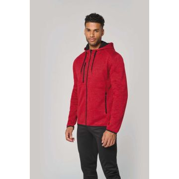 MEN'S HEATHER HOODED JACKET