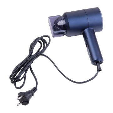 Travel hair dryer - Navy Heather - 13,7 x 6,8 x 16,5 cm