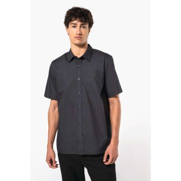 MEN'S SHORT-SLEEVED COTTON POPLIN SHIRT