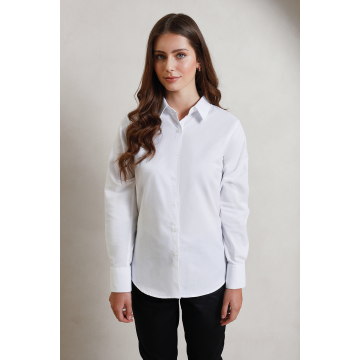 WOMEN'S LONG SLEEVE SIGNATURE OXFORD BLOUSE