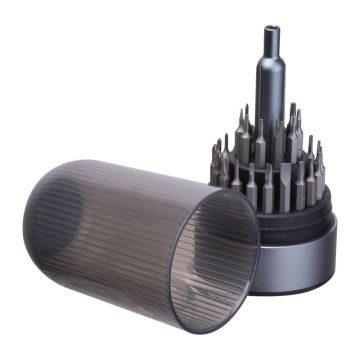 CrisMa 31-piece screwdriver set - Dark Grey - ø 5,8 x 10,5 cm